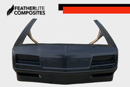 Black fiberglass front end for Monte Carlo SS by Featherlite Composites